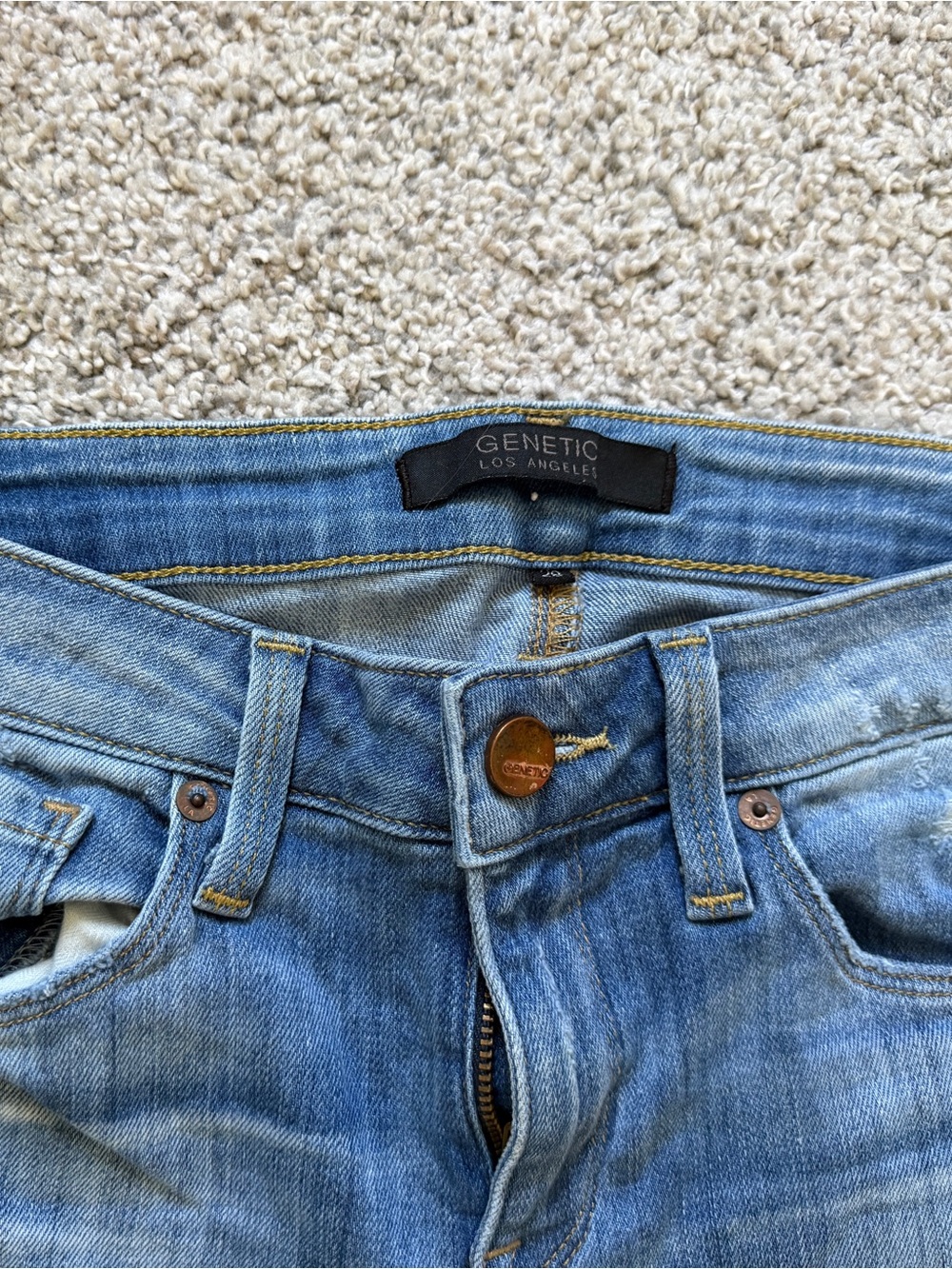 Women's Light Blue Jeans -Genetic Los Angeles